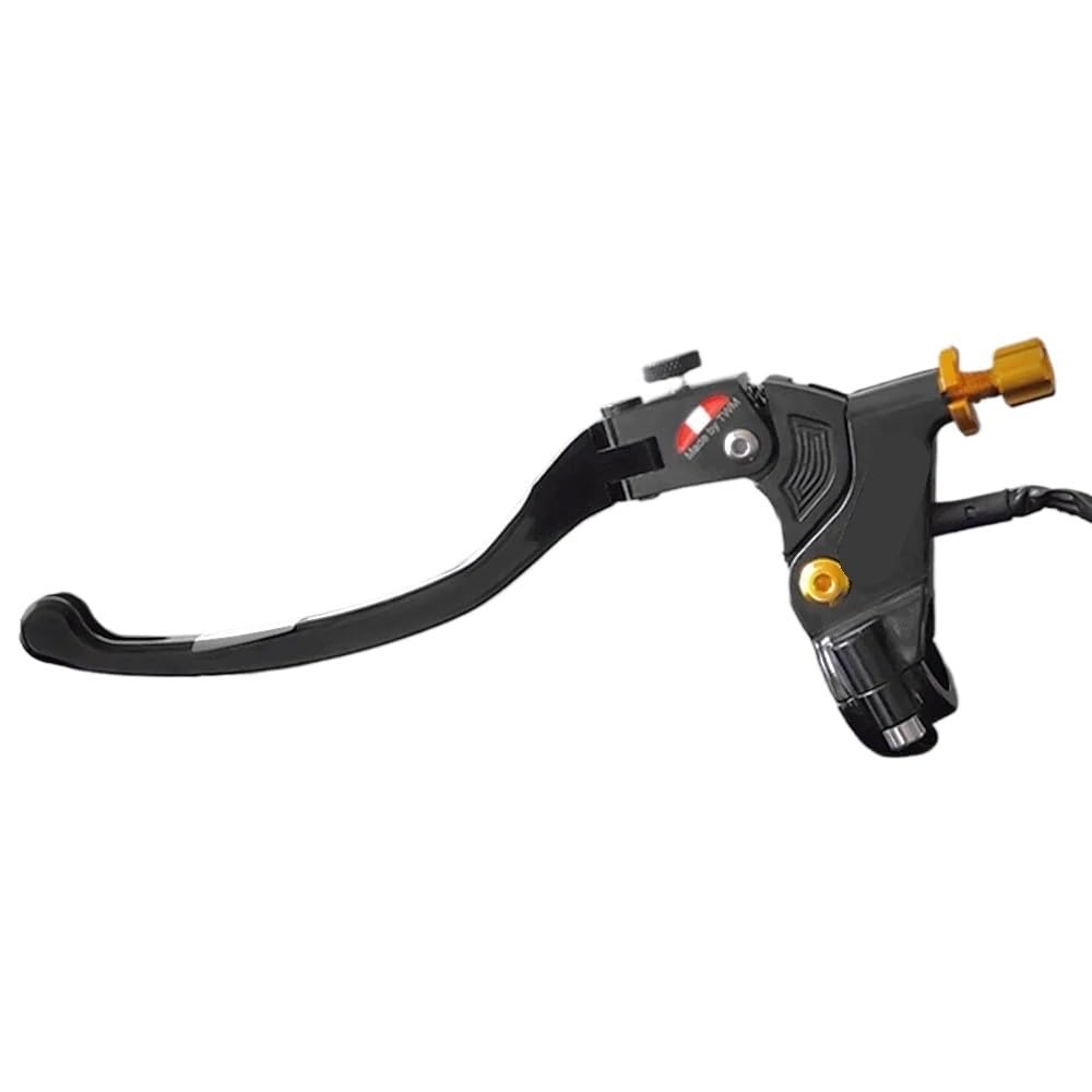 Mango Palanca Freno Palanca de Freno y Embrague para Motocicleta, Cable CNC 22 mm 7/8", Universal, para Motos Cross HPK, ATV, etc(Black)