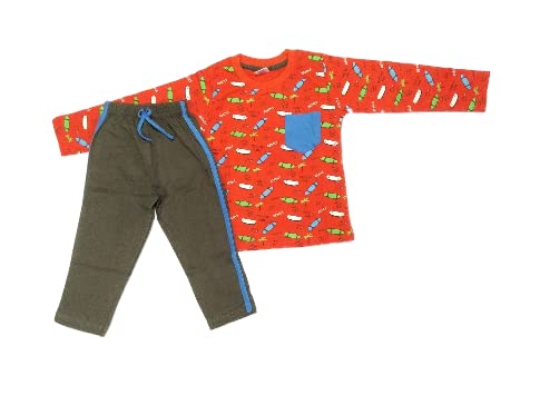 Happy Kids Woolen Comfortable Full Sleeve Sweater/Sweatshirt Hoddie for Kids-Pack of 1(,Red)