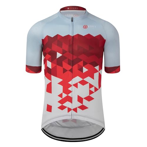 GCRFL Men's Cycling Jersey Short Sleeve Biking Shirt 4 Rear