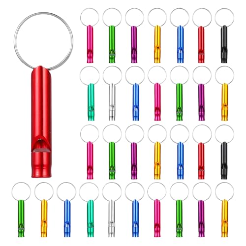 Porte-clés de survie en alliage d'aluminium et sifflets de survie pour urgences outdoor