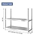 Mobile Storage Rack Freestanding Display Rack Tool Pegboard Garage,Ceiling Mounted Floating Kitchen Shelves 304 Stainless Steel Storage Rack for Pots & Pans Decorative Wine Bottle Holder Wal