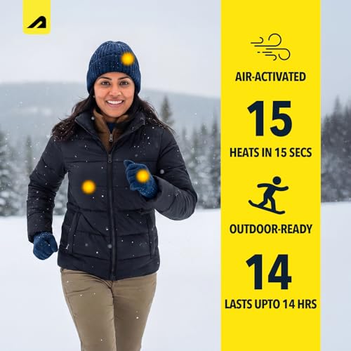 Image of Boldfit Body Warmer Natural Heat Pad (Pack of 5), Body Warmer Patch for Men Top, Women & Kids, 14 Hours Warmth for Winter Holidays, Camping, Trekking & Outdoors, Disposable Air-Activated Heat Pouch