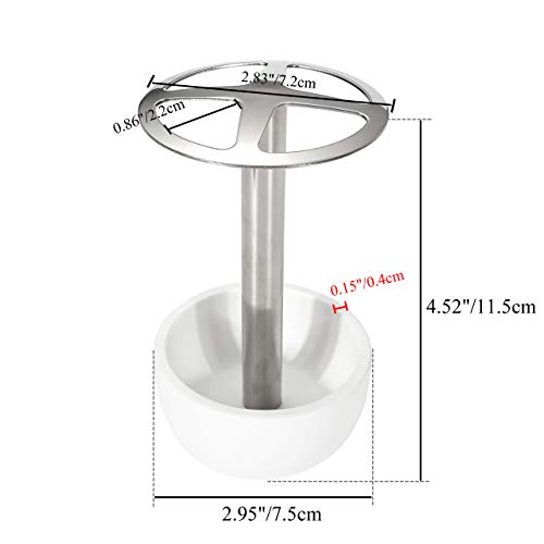 Cozycabin Toothbrush Holder Stand, For Razor, Bathroom Vanity Countertop, Stainless Steel Toothbrush Bathroom Organizer (White) #TOP1