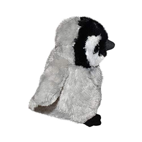 Wild Republic 15252 Hug'ems Plüschtier, Kuscheltier, Baby Pinguin 18cm, Kaiserpinguin-küken