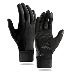 Guantes de Correr Ciomiliaro, Guantes Running, Gua...: Las partes de la palma y los dedos están hechas de silicona antideslizante resistente al desgaste,lo que mejora la fricción,garantiza la seguridad durante el uso del ciclismo y la conducción. La tela tiene elasticidad en cuatro direcciones, suave y c...