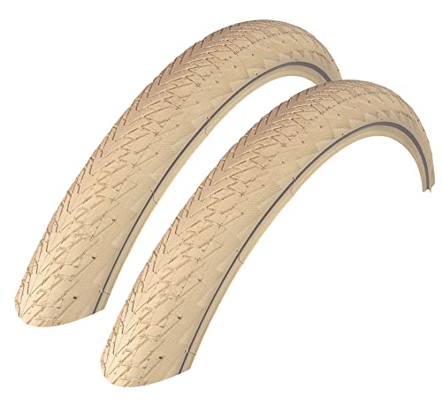 2X Continental Contact Cruiser 55-559 Creme Reflex SafetySystem 26x2.20 Mantel