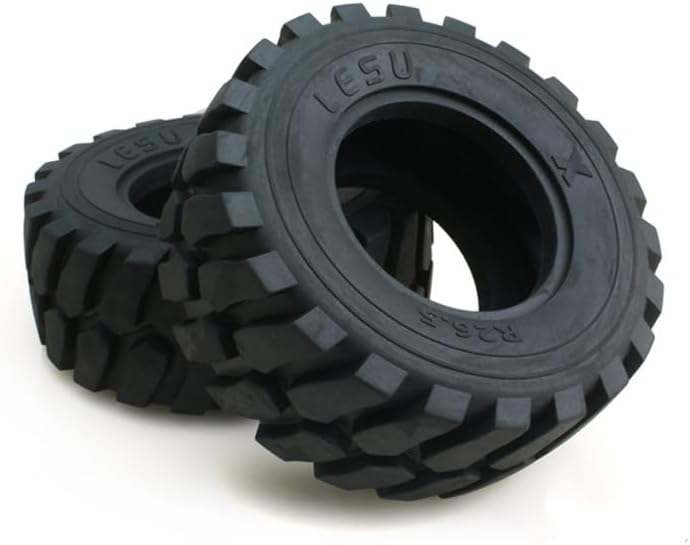 LESU Rubber Wheel Tyres 110MM Diameter 45MM Height for 1/15 RC Loader DIY Car Model