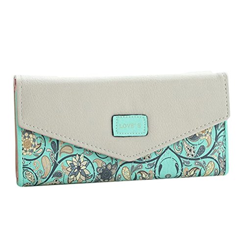 Fashion Road Womens Lady Leather Wallet Envelope Long Purse Clutch Card Holder Case