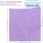 Sac de couchage pour enfants avec double Zip 150 * 60cm, Sac de couchage doux et confortable, Sac à mousse souple pour les voyages en camping, Sirène
