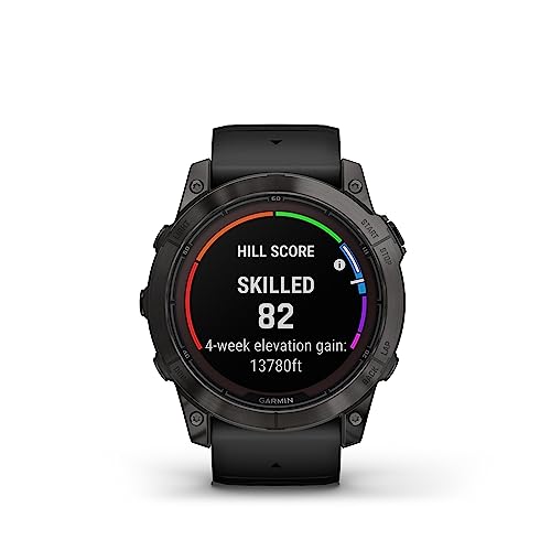 Image of Garmin Fenix 7X Pro Sapphire Solar, GPS Smartwatch with Touchscreen, 51 mm case Size, 24 /7 HRV, SPO2, ABC sensors, Climbro & PacePro, Health Snapshot, Underwater Heart Rate, Built-in Flashlight