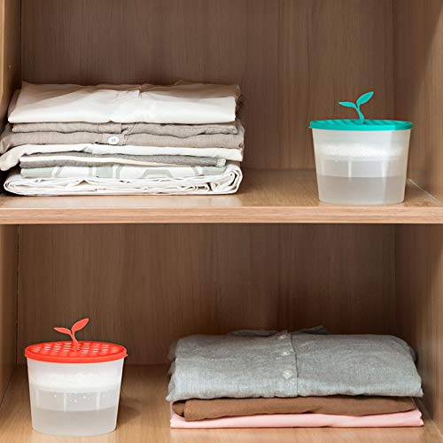 K-Fang, Mini Luftentfeuchter for Home feuchtigkeitsabsorbierenden Box mit trocknendes Kleidung Schrank Wäschetrockner (Farbe : Rot) Cover