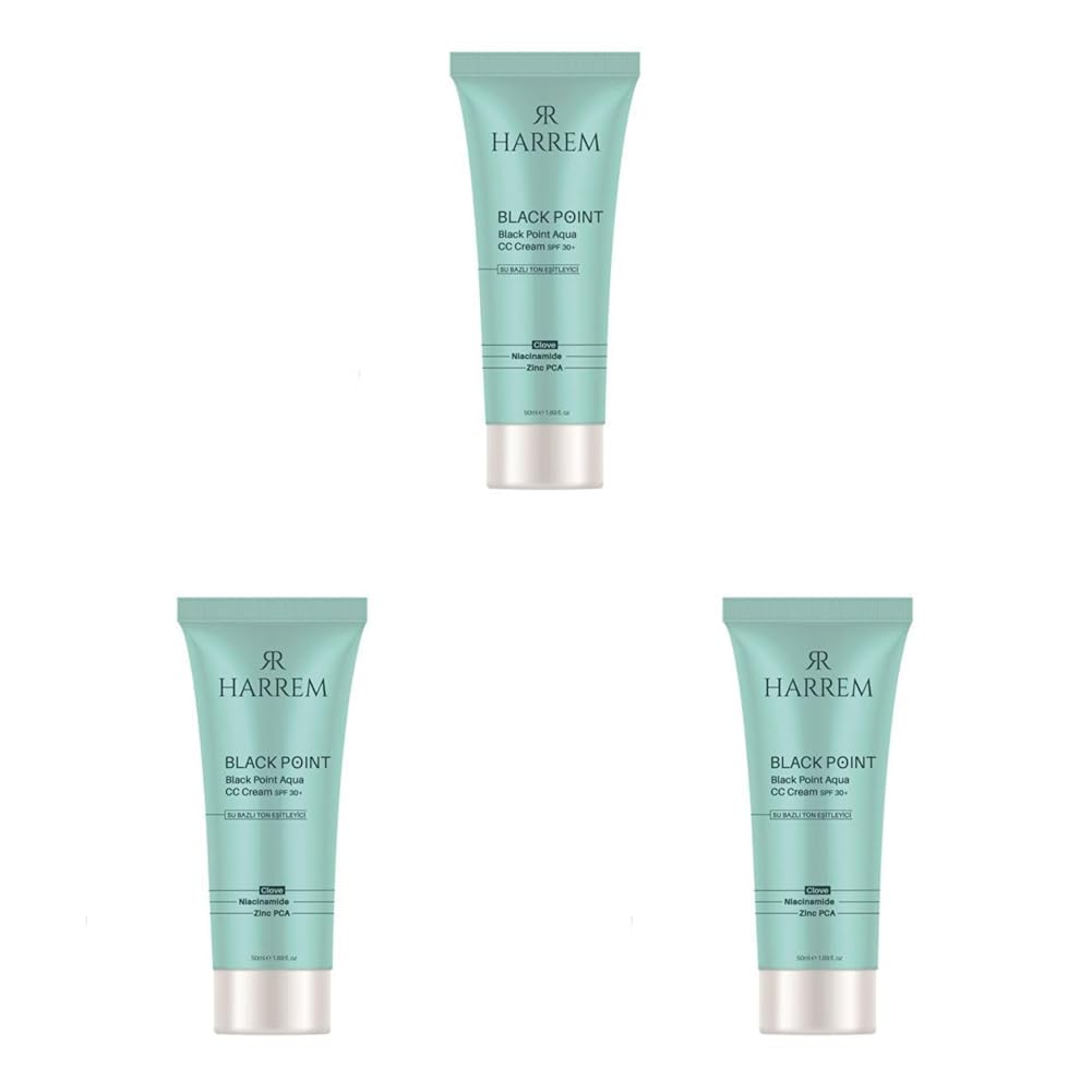 Akneli & Yağlı Karma Ciltler İçin 30SPF Güneş Koruyucu Cc Krem Black P.int 50Ml (3 paketi)