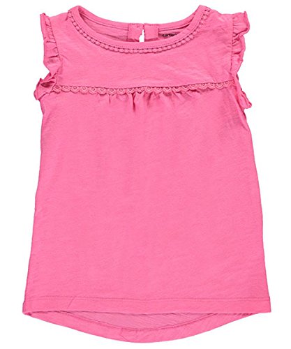 Carter's Girls' 2T-8 Solid Pompom Tank Top Pink 4T