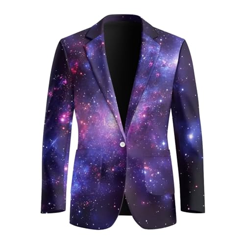 Mens Casual Blazer Lightweight Sport Coats One Button Notched Lapel Suit Jacket Wedding Prom Party Tux Suit Blazers4