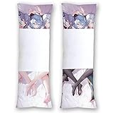 Keqing Ganyu Shenhe Body Pillow (Special Ver.) Cover Case Hugging Soft Genshin Impact Double-Sided Printed Waifu Girl Dakimakura 59' x 20' Uncensored