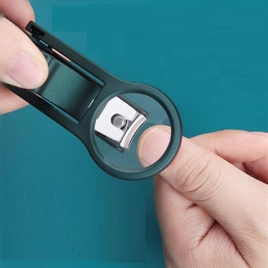 KACHKIT Magnifying Nail Cutter with 3X Zoom Lens | Precision Nail Clipper with Enhanced Visibility,Fingernails & Toenails | Professional Nail Care Tool for Seniors & Adults(multi-color) 3