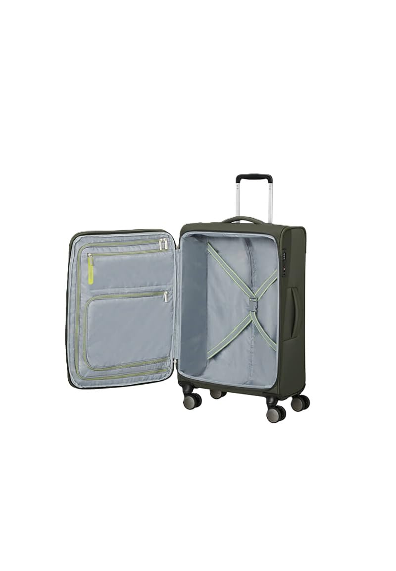 American Tourister carrello Wanderlite Spinner Exp. TSA Dark Khaki verde bosco