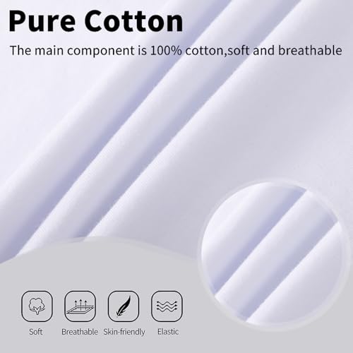 4 Pack Girls Long Sleeve Shirts Kids Cotton Basic Tees Crewneck Fall Tops for Toddler Girls（2T-14Years）2