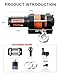 SENKEYFE 3500 lbs ATV Winch 12V Electric Winches with Orange Synthetic Rope (1/4