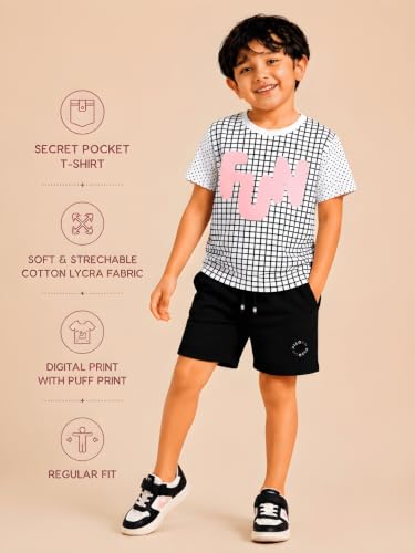 Image of Pilolo Kids Soft Cotton Lycra Pocket T-Shirt for Boy's