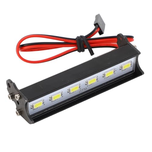 Evita pérdidas de control: Kit Luces LED RC 70mm de techo aluminio blanco para conducción nocturna 5