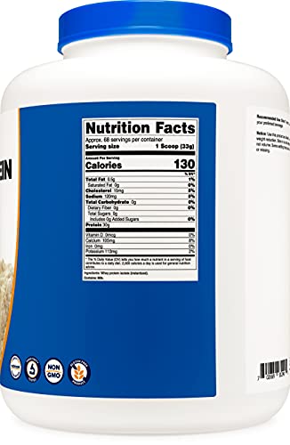 Nutricost Whey Protein Isolate (Unflavored) 5LBS - Image 5