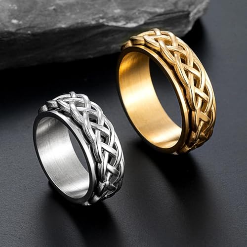 Bague spirale pour styles alternatifs finitions argentées