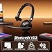 Wireless Headset with Mic for Work, 70H Battery & AI Noise Cancelling, Bluetooth 5.3 Headsets with Mute Function, Single-Ear Wireless Headset & USB Dongle, Fit for PC/Laptop/Teams/Skype/Call Center