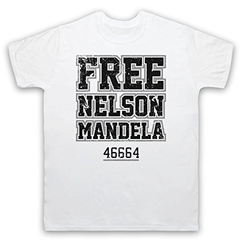 T-shirt Free Nelson Mandela pour homme avec impression haute définition