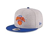 NBA New York Knicks Adult Men NBA 9Fifty 2Tone Heather Snapback Cap,OSFA,Heather Gray