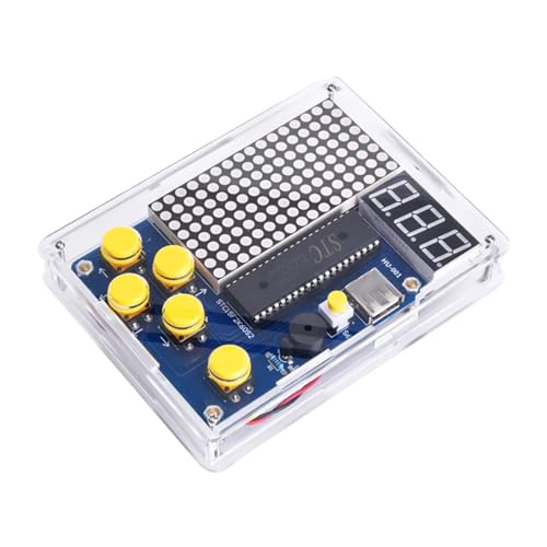 APKLVSR Kit de Construction électronique DIY avec boîtier en Acrylique, kit d'exercices à souder, kit de Soudure avec écran pour l'éducation à la Menthe APKLVSR Kit de Construction électronique DIY avec boîtier en Acrylique, kit d'exercices à souder, kit de Soudure avec écran pour l'éducation à la Menthe