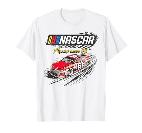 NASCAR Racing Since 1948 Checker Racing Distressed Poster T-Shirt