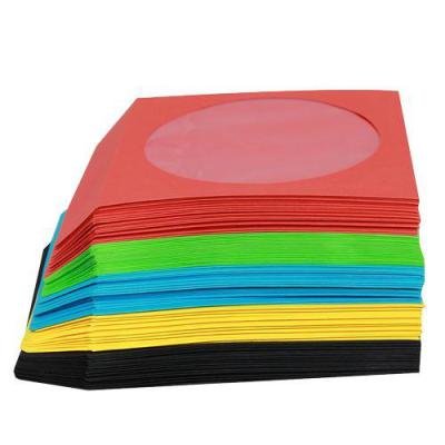 DragonTrading® - Juego de 200 fundas para CD con ventana y solapa, 200 unidades