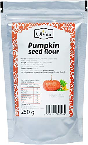 Pumpkin Seed Flour - Premium, Ol'Vita 250g, Mąka z Pestek Dyni
