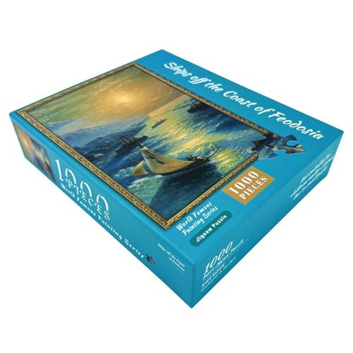 Puzzle de 1000 piezas con diseño costero y patrones difíciles para adultos y niños
