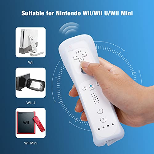 Y-Team Wii Remote Controller, Wireless Remote Gamepad Controller For Nintend Wii And Wii U,With Silicone Case (No Motion Plus)-White #TOP2