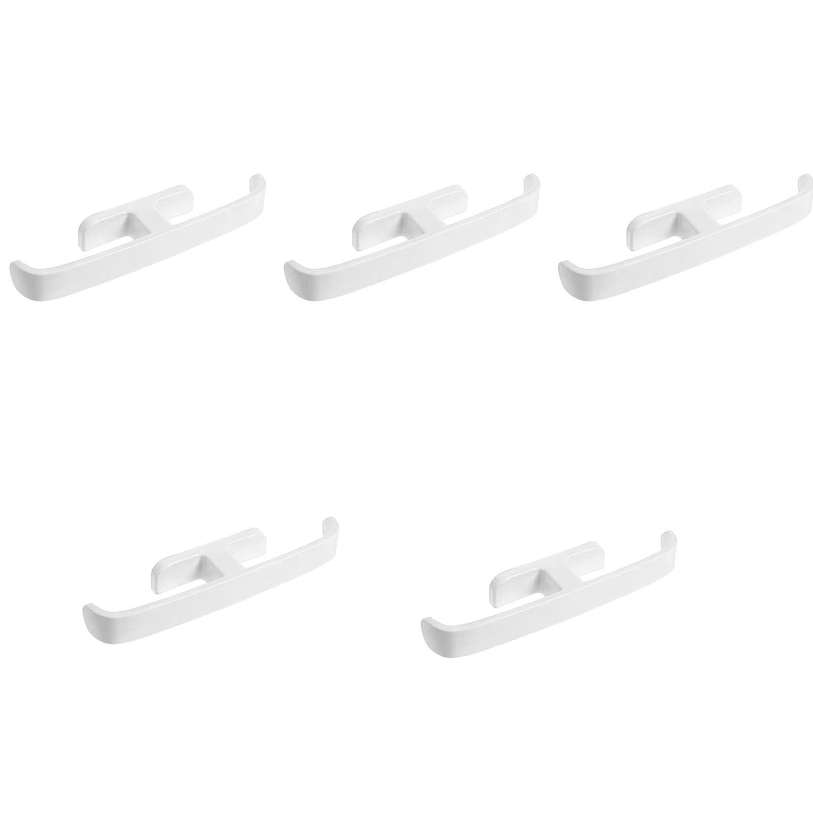Tsophreniq 5Pieces Wall Mounted Adhesive Shoe Rack Water Resistant Not Drill Installation Bathroom Slipper Hanger Shelf Organizers Not Drill Slipper Holder