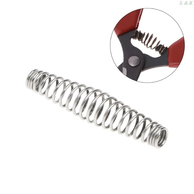 Replacement Metal Compression Spring, Silver, Heavy Duty Stainless Steel, Industrial Grade Coil Springs for Hardware, Tools