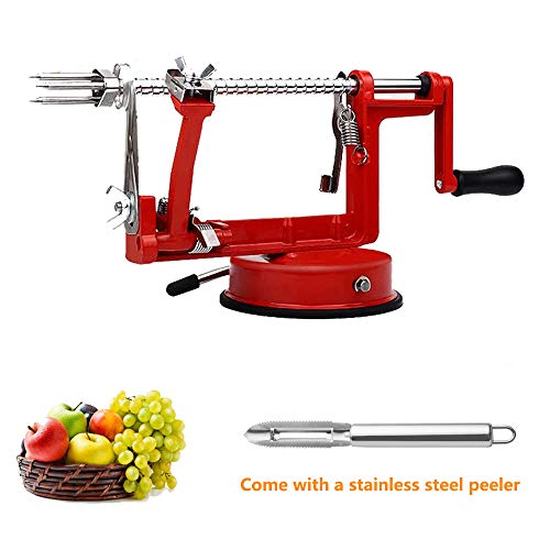 Greenparty Apple Peeler, Stainless Steel Apple Potato Peeler Corer Slicer