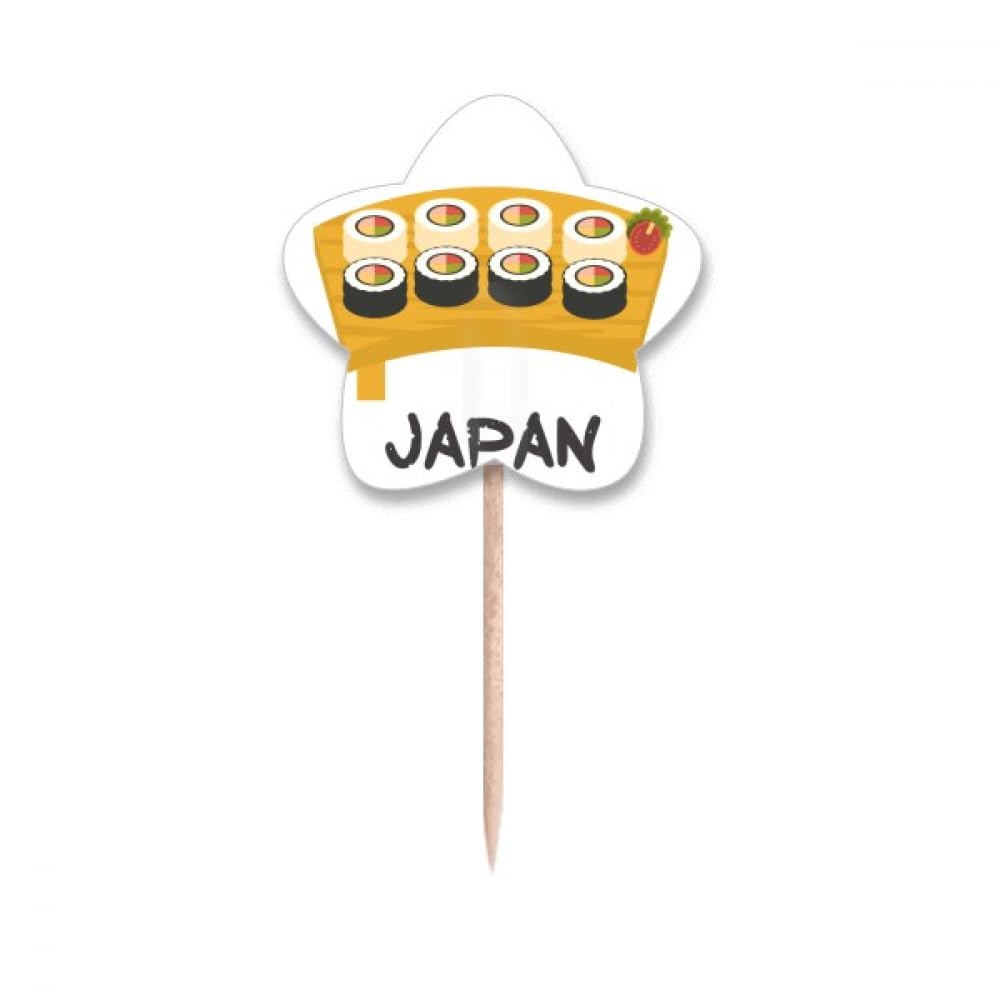 Pics à cupcakes et drapeaux étoiles pour vos soirées sushis en famille et apéritifs