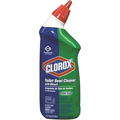 Clorox 00031CT Toilet Bowl Cleaner with Bleach, Fresh, 24oz Bottle (Case of 12)