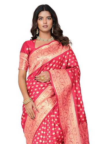 Image of Subham Saree for Woman Silk Cotton Kanjivaram | Soft Easy to Drape Daily Wear Sari with Blouse Fabric