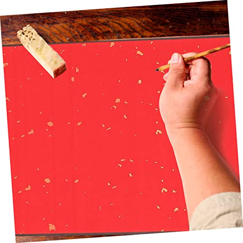 ULDIGI Scroll Calligraphy Blank Scroll Japanese Accessories Children\'s Drawing Roll Sumi Hanging Scroll Writing Scroll Chinese Calligraphy Writing Paper Portable Xuan Paper Rice Paper Red