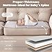 Rinnebbit Baby Bassinets Bedside Sleeper, 4 in 1 Portable Bedside Crib w/Mattress, Diaper Changer, Storage Basket, Music Box, Carry Bag, Foldable Playard Sleeper for Newborn (Light Gray)