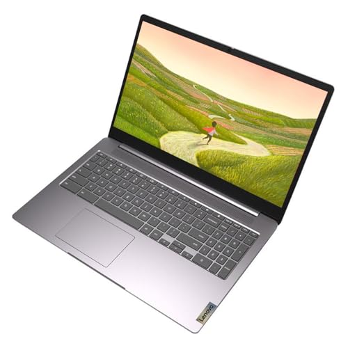 Image of Lenovo IdeaPad 3i 15.6 inch FHD Chromebook, Intel Celeron N4500 Processor, 4GB RAM, 192GB Storage(64GB eMMC + 128GB Flash Memory), Webcam, Wi-Fi 6, Bluetooth, SD Card Reader, HDMI, Artic Grey, Chrome OS