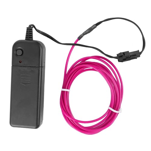 Tira De Luces De Neón Con Cable EL, Tubo De Iluminación Con Cable EL, Cuerda De Luces Para Bricolaje, Fiesta De Halloween, Navidad, Bar, Disfraz De