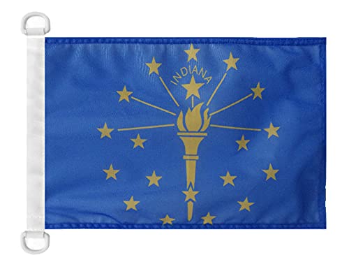 AZ FLAG Indiana Nautical Flag 18'' x 12'', US state of Indiana flags 30 x 45 cm, Banner 12x18 in for boat โ image 1