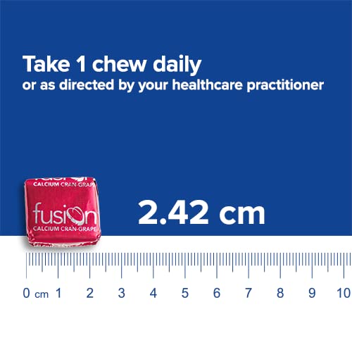 Bariatric Fusion Calcium Citrate & Energy Soft Chew Bariatric Vitamin | Cranberry Grape | Sugar Free | Bariatric Surgery Patients Including Gastric Bypass And Sleeve Gastrectomy | 60 Count #TOP3