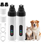 SROCOPT Dog Nail Grinder, Upgrade Pet Nail Grinder for Dogs Quiet, Rechargeable USB Charging Dogs...