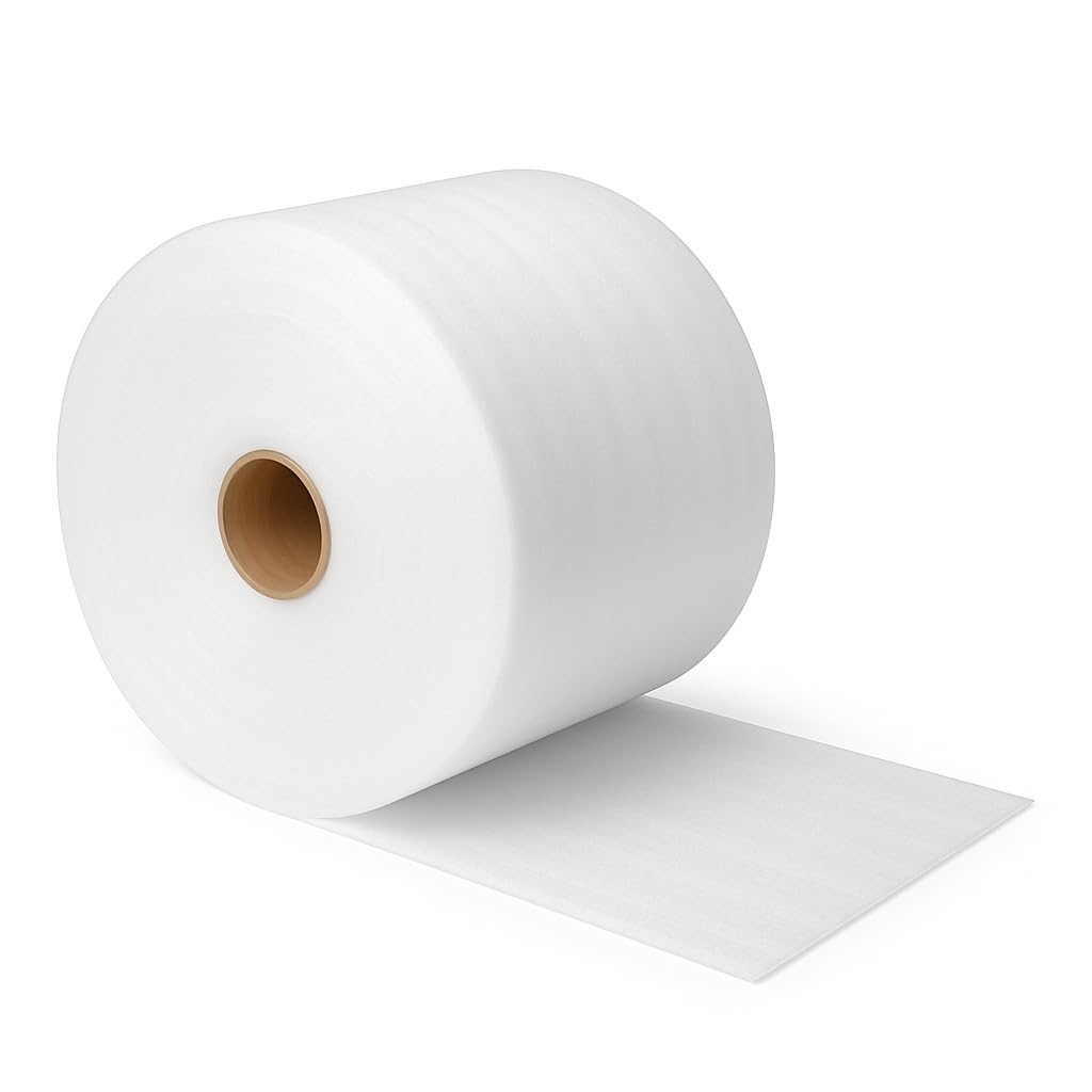 Rouleau de film en mousse Wellpack Europe blanc pour emballage et stockage de 500 mm x 5 m